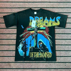 <span class=keywords><strong>T</strong></span>-shirt da uomo stile <span class=keywords><strong>VA</strong></span>, edizione corretta, in cotone lavato con graffiti vintage, a maniche corte, abbigliamento casual unisex estivo 2026 - Product Image 5