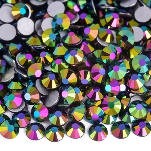 Strass en verre OLeeya, prix d'usine, en vrac, SS6-SS30, à dos plat, non thermocollants, pour décorations d'ongles 3D DIY - Product Image 4