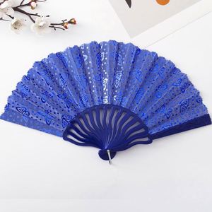 Éventail portable en bambou personnalisé pour cadeaux promotionnels, modèle publicitaire sculpté et peint, motif décoratif - Product Image 1