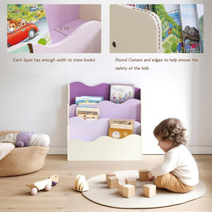 Étagère Montessori pour enfants, organisateur de livres orienté vers l'avant, étagère d'angle, bibliothèque pour enfants et tout-petits - Product Image 5