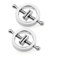 316L Chirurgical Titane Acier Aucun Piercing Mamelon Bijoux Ressort SM Mamelon Pinces Faux Sein Anneau
