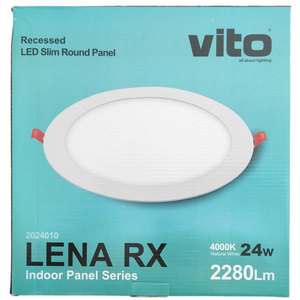 Plafonnier LED rond Vito 24W 2280lm 4000K Lumière naturelle - Product Image 2