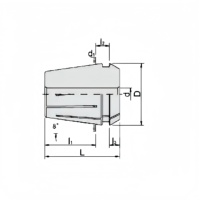 Jeu de pinces ER scellées en acier à ressort 65Mn ER16-ER40 Haute Précision 0.005mm pour porte-outil de machine de fraisage CNC HE-R06659.A