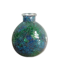 Lampe catalytique en mosaïque, écologique, faite à la main, en verre multicolore en forme de boule, lampe parfumée, décoration d'intérieur, diffusion d'huiles aromatiques