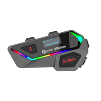 Intercom de groupe 6 motards, portée 1000M, casque mains libres Bluetooth 5.1 pour moto, communication stable, pour OEM/ODM