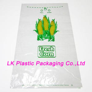 Personalizado produzir milho saco de plástico wicket saco sacola de compras de supermercado - Product Image 4