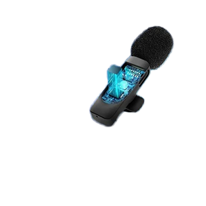 K1 Lavalier Micrófono inalámbrico Reducción de ruido inteligente Radio clara <span class=keywords><strong>Bluetooth</strong></span> Reverb Collar Micrófono con clips - Product Image 2