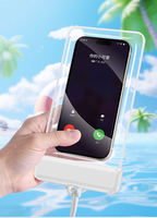 Pochette étanche universelle IPX8 flottante pour téléphone avec écran tactile transparent, idéale pour la natation et la plage, compatible iPhone et Samsung