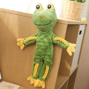 Juguete de peluche <span class=keywords><strong>para</strong></span> mascotas en forma de mono de rana de moda único, juguetes de cuerda interactivos suaves y duraderos <span class=keywords><strong>para</strong></span> perros, juguete chirriante divertido <span class=keywords><strong>para</strong></span> mascotas - Product Image 6