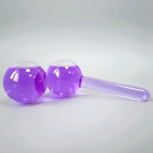 Nuevo Producto masaje Facial belleza SPA de vidrio de color púrpura hielo globos con líquido dentro de la - Product Image 4