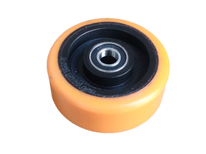 भारी शुल्क 3.15 "x 2.75" / 7 "x 2" पॉलीयूरेथेन पैलेट जैक पहियों खुदरा उद्योगों के लिए नई स्थिति फैक्टरी मूल्य - Product Image 4