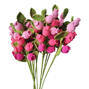 Bouquet de myrtille fait à la main décoration de table pour la maison accessoires de photographie bouquet de fleurs artificielles en coton de lait à quatre brins - Product Image 1