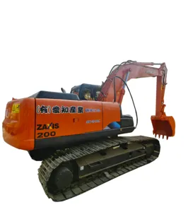 Yeni varış HITACHI ZX200 ekskavatör orijinal japonya satılık rekabetçi fiyat ile hidrolik paletli kazıcı kullanılır