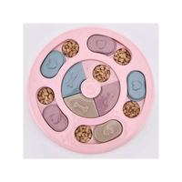 Maychan – plaque de Puzzle de nourriture pour chien et chat, nouveau Design éducatif de formation au qi, plaque de distributeur d'alimentation lente de forme ronde