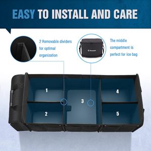 Organizador de <span class=keywords><strong>Maletero</strong></span> Personalizado para SUV de Lujo, Multiusos y Resistente, con Bolsa Refrigerante y Material Oxford - Product Image 2
