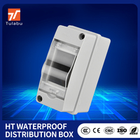 Boîte de distribution de disjoncteurs étanche IP65 Tulabu HT-2WAY pour utilisation en extérieur 110V 20A