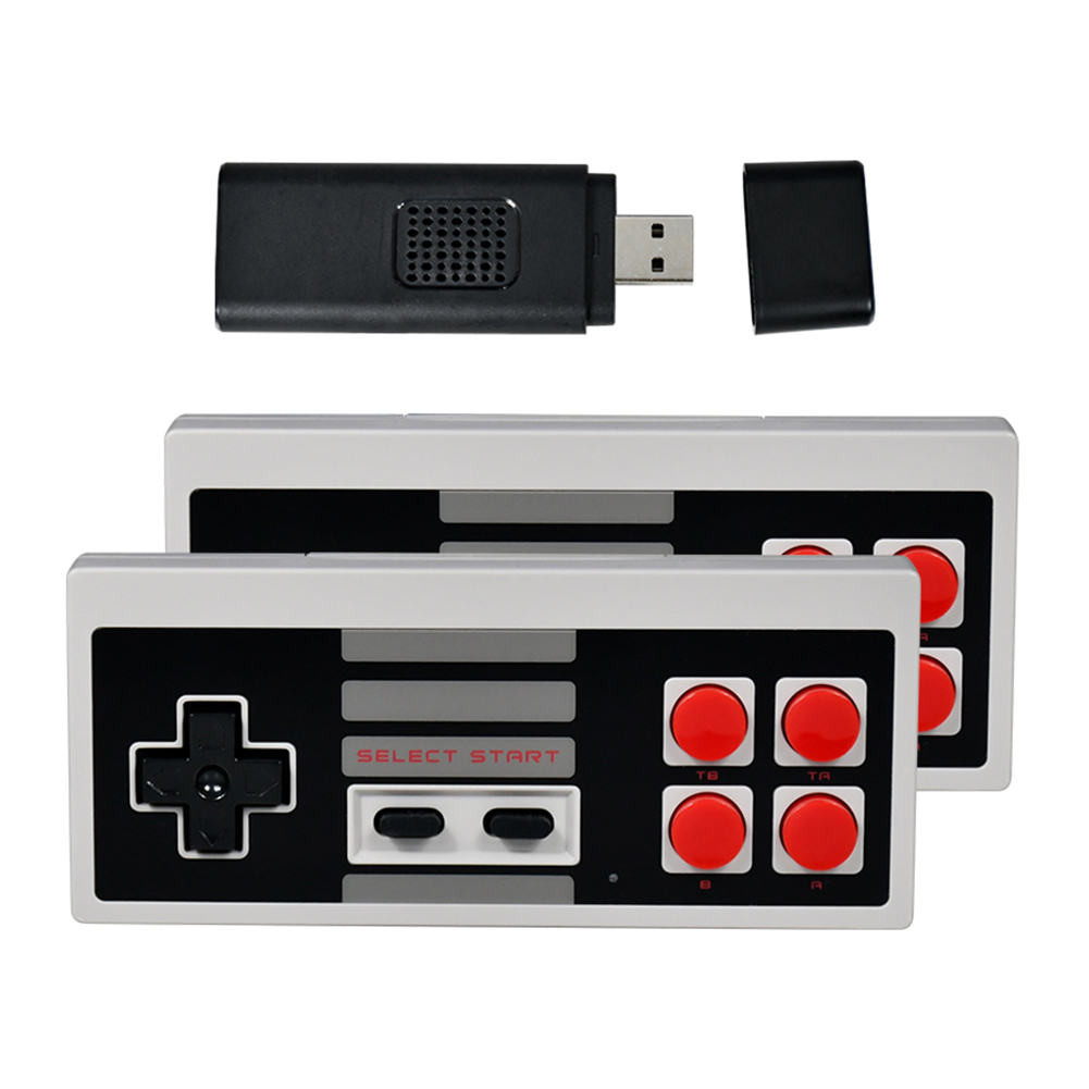 Powkiddy PK02 USB TV Game Console Stick 8 Bit Wireless Controller Build In 620 Classic Video Games Handle Player Gaming Gift Ki