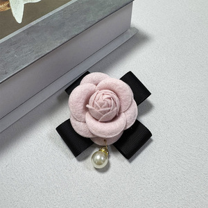 Broches de Tecido com Aroma de Rosa e Revestimento de Ródio com Corsages de Camélia para Ocasiões de Casamento Femininas e Infantis - Product Image 5