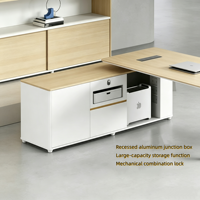 Bureau de direction écologique de qualité E0, table de bureau moderne et simple pour manager, mobilier de bureau, bureau de patron, bureau de directeur