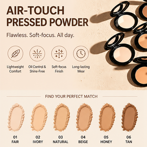 Polvo Compacto de Alta Definición para Control de Grasa, 11 Colores, Absorbente de Grasa, Disimula Poros, Polvo Fijador, Marca Privada Personalizada - Product Image 4