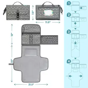 아기 휴대용 기저귀 교환 패드-아기 교환 패드 및 기저귀 교환기 여행 가방