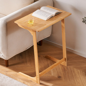 Small Wooden <b>Side</b> <b>Table</b> For <b>Sofa</b> Bedside Living Room Coffee <b>Table</b> With Book And Tea Cup - Product Image 2