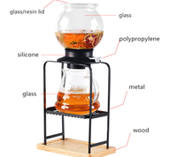 Design de mode 1000ml en verre de style Japonais thé pot d'eau pot tour