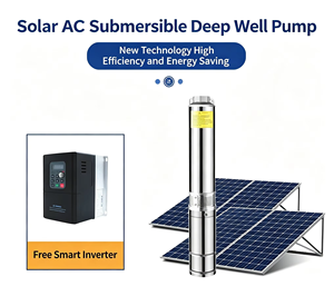 Pompes solaires immergées AC/DC FLA de 4 pouces DN 0,75KW-5,5KW <span class=keywords><strong>à</strong></span> moteur synchrone <span class=keywords><strong>à</strong></span> aimant permanent, débit max. 18m³/h, hauteur de refoulement max. 300m - Product Image 2