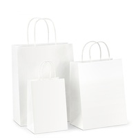 Sacs cadeaux en papier artistique personnalisés avec des matériaux recyclés, plusieurs options de poignées pour l'emballage de vêtements et de chaussures