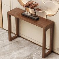 Console moderne en bois massif de style chinois, table étroite et longue pour entrée, table de couloir en noyer de style asiatique pour salon