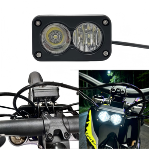 Projecteur <span class=keywords><strong>LED</strong></span> super lumineux 20W, carré, étanche, avec interrupteur, universel pour <span class=keywords><strong>moto</strong></span>/vélo/VTT - Product Image 3