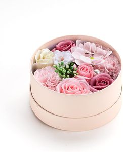 กล่องเปล่าทรงกลมสองชั้นสำหรับตกแต่งงานแต่งงานและของขวัญในวันวาเลนไทน์ วันคริสต์มาส ปี 2026 ดีไซน์สร้างสรรค์เรียบง่าย - Product Image 5