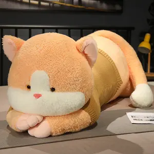 Оптовая Продажа плюшевых животных игрушка мягкая подушка милое длинное тело кошка плюшевая игрушка