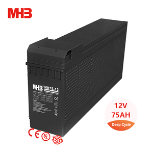 Mhb MR75-12C nhà máy chu kỳ sâu biển 75Ah <span class=keywords><strong>12V</strong></span> Gel phía trước thiết bị đầu cuối năng lượng mặt trời 75 AGM pin axit chì giá cho thiết bị điều khiển - Product Image 1