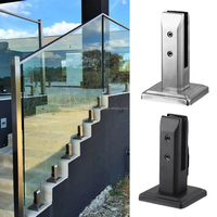 Poteau de garde-corps en aluminium Reilbu au design moderne pour la construction de rampes d'escalier et de balustrades de terrasse extérieures