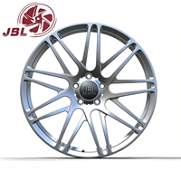 Jantes monobloc forgées de 16 à 24 pouces, finition usinée argentée, multi-rayons, en alliage, 5x112 5x114.3, adaptées aux voitures de sport, berlines et tuning