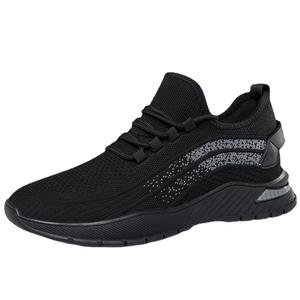 <b>Men's</b> Spring New Model Casual Shoes Height-Increasing Fly-Knit Sports <b>Sneakers</b> Soft Sole Mesh Breathable Design Trendy Invisible - Product Image 6