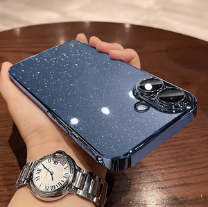 Placcato placcato trasparente Bling Glitter custodia per <span class=keywords><strong>iPhone</strong></span> 16 Pro Max 15 14 13 <span class=keywords><strong>11</strong></span> Cover trasparente antiurto - Product Image 5