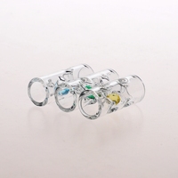 D12H35mm Filtres en verre diamantés multicolores / Embouts filtrants en verre / Embouts en verre diamantés pour pré-roulés