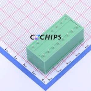 KF2EDGKVCH-5.08-2*8P Plug-in Terminal Block Through hole,P=5.08mm Connector Board-to-Board / Socket - Closed 2x8P 5.08mm Green - Product Image 2