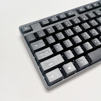 Ergonomic 104-Key Wired Gaming Keyboard PS2 Port Factory Price Splash-Proof Design Numeric Keypad English Language for Desktop