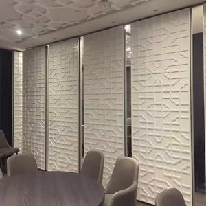 Акустическая тканевая панель, раздвижная Складная перегородка, звукоизоляционная перегородка для офиса, конференц-зала, школы и конференц-зала - Product Image 1