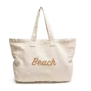 Unisex Custom Logo Eco-Friendly Weekender <b>Canvas</b> <b>Tote</b> <b>Bag</b> <b>Zipper</b> Closure Shoulder Strap Reinforced Letter Handle-Unique Gift for - Product Image 5