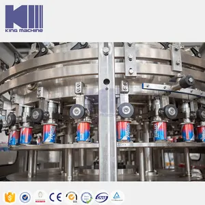 Automatic 500ml Soda Aluminium Tin Can Filling Machine For Carbonated Beverage Making Line