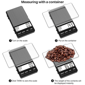 Mini balance à café 0,1g, à piles, avec minuteur, conversion multi-unités, fonction tare, pour café filtre et expresso, écran LCD - Product Image 2