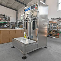 Machine de remplissage semi-automatique de flacons en verre haute précision avec valve anti-corrosion pour liquides, haute productivité