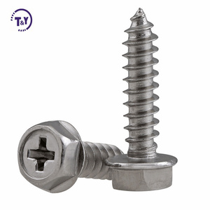 Stainless Steel Ss304 Full Thread Hex Head Self Tapping Lag <strong>Wood</strong> <strong>Screw</strong> of Standard Din571 - Product Image 6