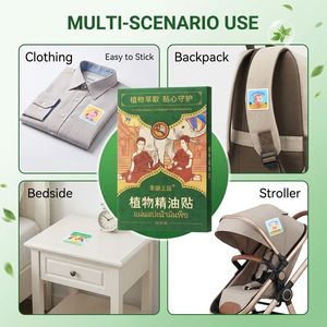 Patch <span class=keywords><strong>anti</strong></span>-moustiques portable aux extraits végétaux - Autocollant d'huiles essentielles auto-adhésif - Facile à appliquer sur collier et sac à dos - Product Image 5