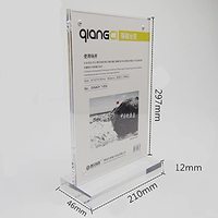 Support de Menu de table en forme de T, cadre Photo, support de signe, Double face en résine acrylique transparente verticale, support de carte Photo publicitaire
