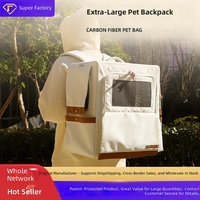 Sac à dos de transport pour chat et chien Petseek Oxford Extra Large, respirant, avec roulettes, pour utilisation en voiture